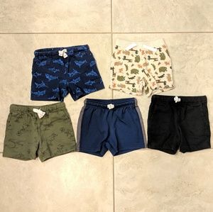 Carter's set of five boys shorts